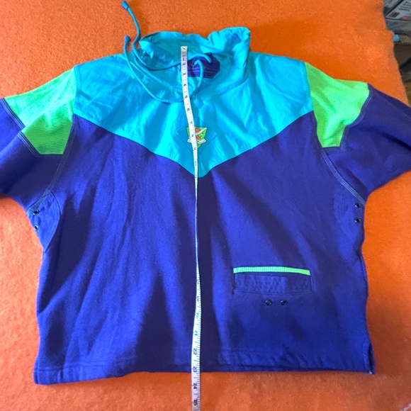 Vintage Beewear Sport neon colours anorak sweatshirt NWT - Picture 16 of 16